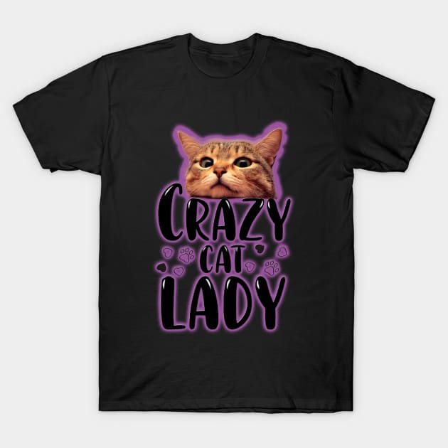 Crazy cat lady T-Shirt by sevencrow